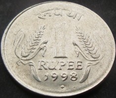 Moneda exotica 1 RUPIE - INDIA, anul 1998 *cod 1982 = A.UNC