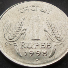 Moneda exotica 1 RUPIE - INDIA, anul 1998 *cod 1982 = A.UNC