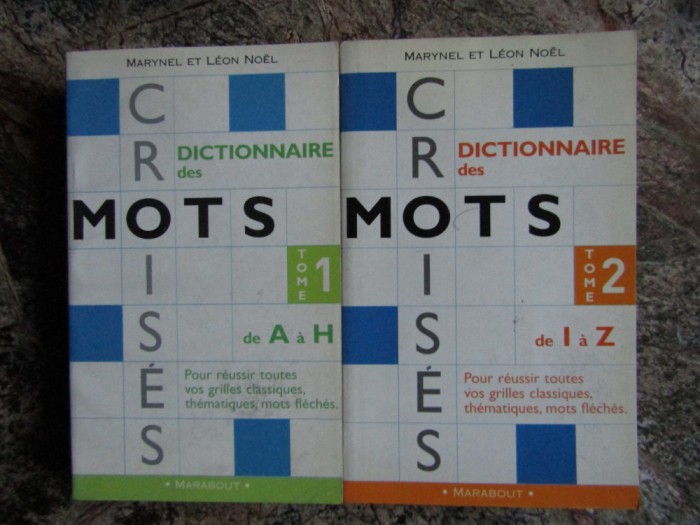Le dictionnaire marabout des mots Crois&eacute;s -MARYNEL ET LEON NOEL 2 VOL