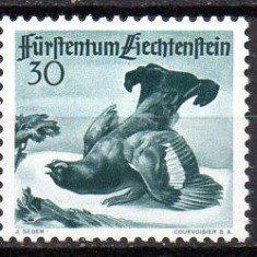 Liechtenstein 1950, Fauna, serie neuzata, MNH