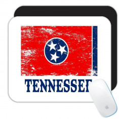 Tennessee : Cadou Mouse pad : Flag Distressed Souvenir State SUA Coleg de Craciun foto