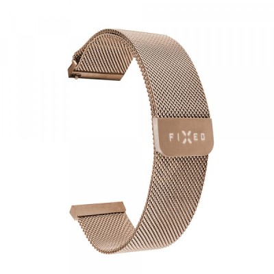 Curea Fixed Mesh pentru Huawei Watch / Xiaomi Watch Series, 22mm, Roz Aurie foto