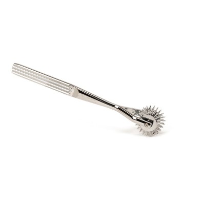 Accesoriu Stimulare Erotica Three-Row Wartenberg Pinwheel, Argintiu foto
