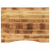 VidaXL Blat birou cu decupaj curbat 110x80x2,5cm lemn masiv mango brut