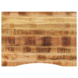 VidaXL Blat birou cu decupaj curbat 110x80x2,5cm lemn masiv mango brut