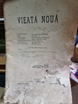 Revista Vieata Noua Nr. 2 Martie 1908 foto