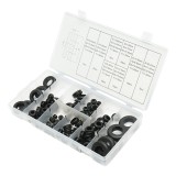 Trusa garnituri cauciuc pentru trecere cabluri, 110 piese, diametre interioare 2.5-17.4mm, pentru table, panouri si carcase, Breckner Germany