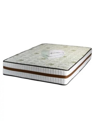 Set Saltea ortopedica cu arcuri, Lotus Forte Super Ortopedic 160x200x30cm, fermitate mediu spre tare, plasa de arcuri Bonell, fara vara-iarna, banda d foto