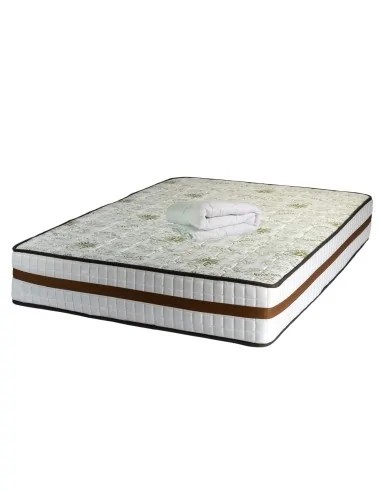 Set Saltea ortopedica cu arcuri, Lotus Forte Super Ortopedic 160x200x30cm, fermitate mediu spre tare, plasa de arcuri Bonell, fara vara-iarna, banda d