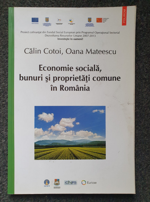ECONOMIE SOCIALA, BUNURI SI PROPRIETATI COMUNE IN ROMANIA - Cotoi, Mateescu