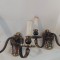 Eleganta pereche de aplice din bronz masiv in stilul francez Louis ,