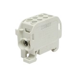 Clema de derivatie 1P izolata gri 25mm2 pentru 380VAC
