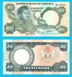 Nigeria (p#26) 20 Naira 1992 UNC 'Generalul Murtala' serie: 275016; (ROG CITITI DETALIILE!)