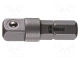Adaptor lung WERA 25mm hexagon 1/4 pătrat 1/4