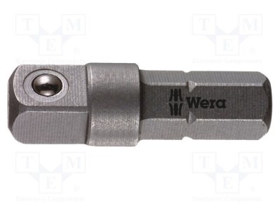 Adaptor lung WERA 25mm hexagon 1/4 pătrat 1/4 foto