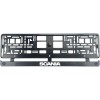Set 2 bucati, suport numar inmatriculare Carbon, Scania, Autohelix MSA