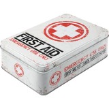 Cutie de depozitare metalica - First Aid