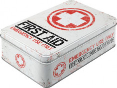 Cutie de depozitare metalica - First Aid foto