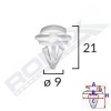 Set 10 Clipsuri Plastic VW C60427, Prindere Praguri Passat B6, Scirocco, Tiguan, Skoda Yeti, 3C0853585