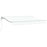 vidaXL Cort electric retractabil Alb 3,5 x 2,5 m 3420985