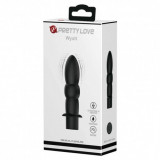 Vibrator Anal Pretty Love Wyatt, Silicon Negru, 10 Vibratii, Rezistent Apa, 11.5 cm
