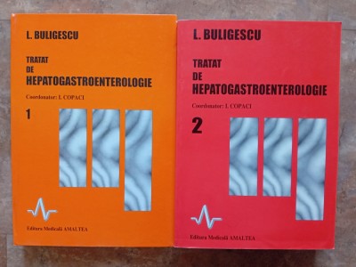 TRATAT DE HEPATOGASTROENTEROLOGIE 2 volume - L. BULIGESCU, 1997, 1999 foto