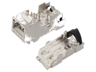 Conector RJ45 Cat6a ecranat 8P8C foto