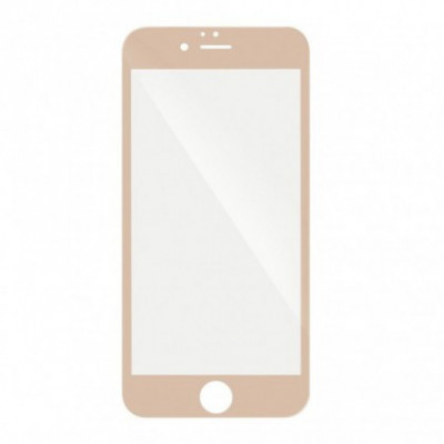 Folie Protectie Ecran iPhone 6 / 6S (4,7inch ) Tempered Glass 3D FullGlue Pro+ Gold foto