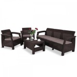 Cumpara ieftin Set de mobilier de grădină Corfu Love duo, maro