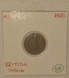 British India, India Britanica, 1/12 Anna, 1925, KM#509, George V
