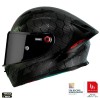 Casca integrala pentru scuter - motocicleta MT KRE+ S Carbon negru A11 negru lucios &ndash; 100% carbon &ndash; FIM approved &ndash; omologare noua ECE 22.06 XS (53/54c