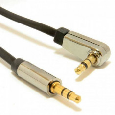 Cablu Gembird 3.5 mm Jack- 3.5 mm Jack 1.8m Black Gold foto