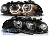 Kit de faruri tuning cu ochi de &icirc;nger halogen potrivit pentru BMW 3 E46 04.1999-03.2001 coupe/cabriolet, stanga si dreapta Performance AutoTuning