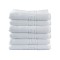 Set de 6 prosoape baie pentru hotel, bumbac 100%, 550gsm, Valentini Bianco, 70x140cm, Greek border