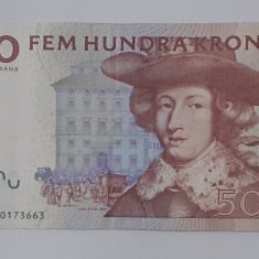 BANCNOTA SUEDIA 500 COROANE KRONOR EMISIUNEA 2007 - 2012 (RARA) VEZI DESCRIEREA