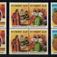 ST. VINCENT 1986 - Navigatori, expeditii, Cristofor Columb /serie completa MNH