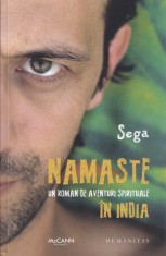 Sega: ?Namaste. Un roman de aventuri spirituale in India? autograf foto