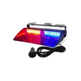 Cumpara ieftin Lampa LED 48W stroboscopica pentru parbriz profesionala culoare Rosu-Albastru
