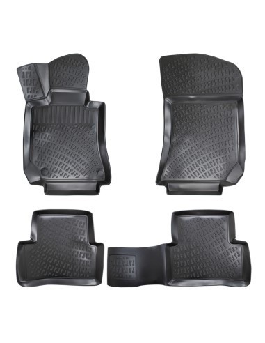 Set covorase auto din cauciuc tip tavita Mercedes E Class W212 2010-2016