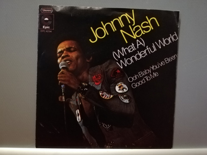 Johnny Nash &ndash; What a Wonderful World &hellip;(1976/MCA/Epic) - Vinil Single pe &#039;7/NM