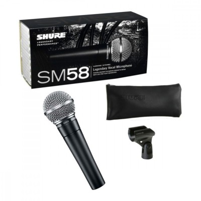 Microfon profesional Shure SM-58 cardiod dinamic cu cablu inclus foto