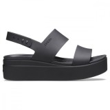 Sandale Crocs Brooklyn Low Wedge Negru - Black/Black