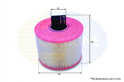 Filtru aer BMW Seria 1 (E87) (2003 - 2013) COMLINE EAF619 foto