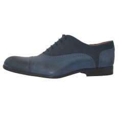 Pantofi eleganti barbati, din piele naturala, marca Gino Rossi, MPV842-T30-42-32, bleumarin 43 foto