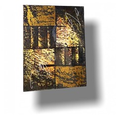 Tablou pictat manual Abstract Forest, Tip IV