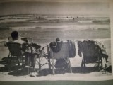 anii 50, Carte postala, Mamaia, plaja, RPR, stalinism circulata turism Constanta