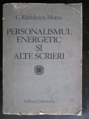 Personalismul energetic si alte scrieri foto