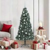 Brad de Crăciun artificial pre-decorat cu set de bile 150 cm
