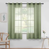 Set 2 Bucati Draperie, Semitransparenta 140 X 160 Cm, Verde - CN