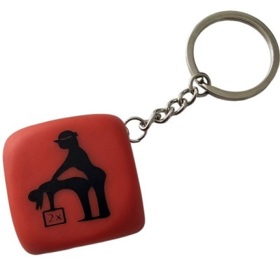 DIABLO PICANTE - RED DICE KEYCHAIN WITH POSES foto